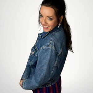 Vintage Cropped Denim Jacket Nevada Jeanswear 90s Y2K